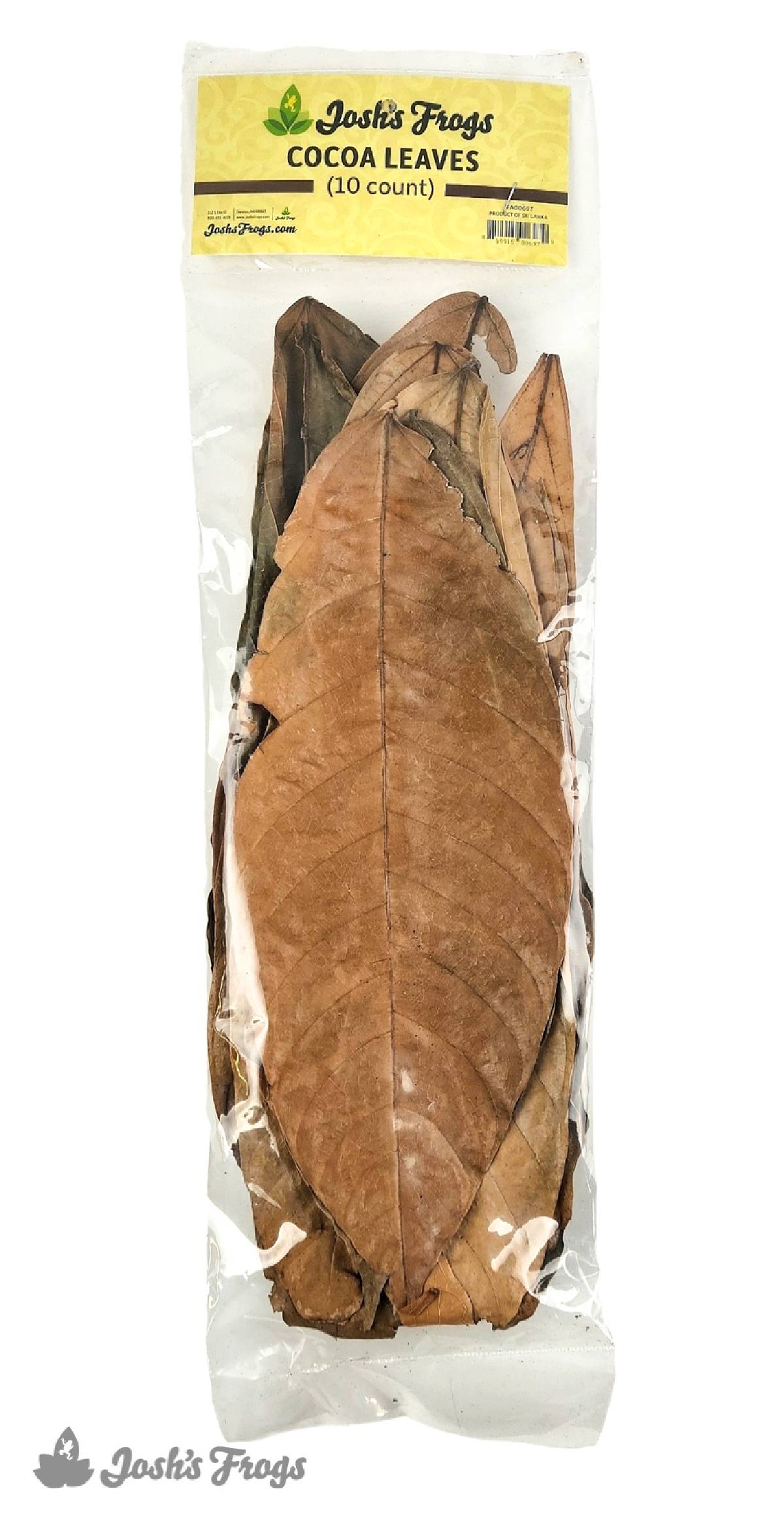 Josh's Frogs Dried Cocoa Leaf Litter (10 leaves)