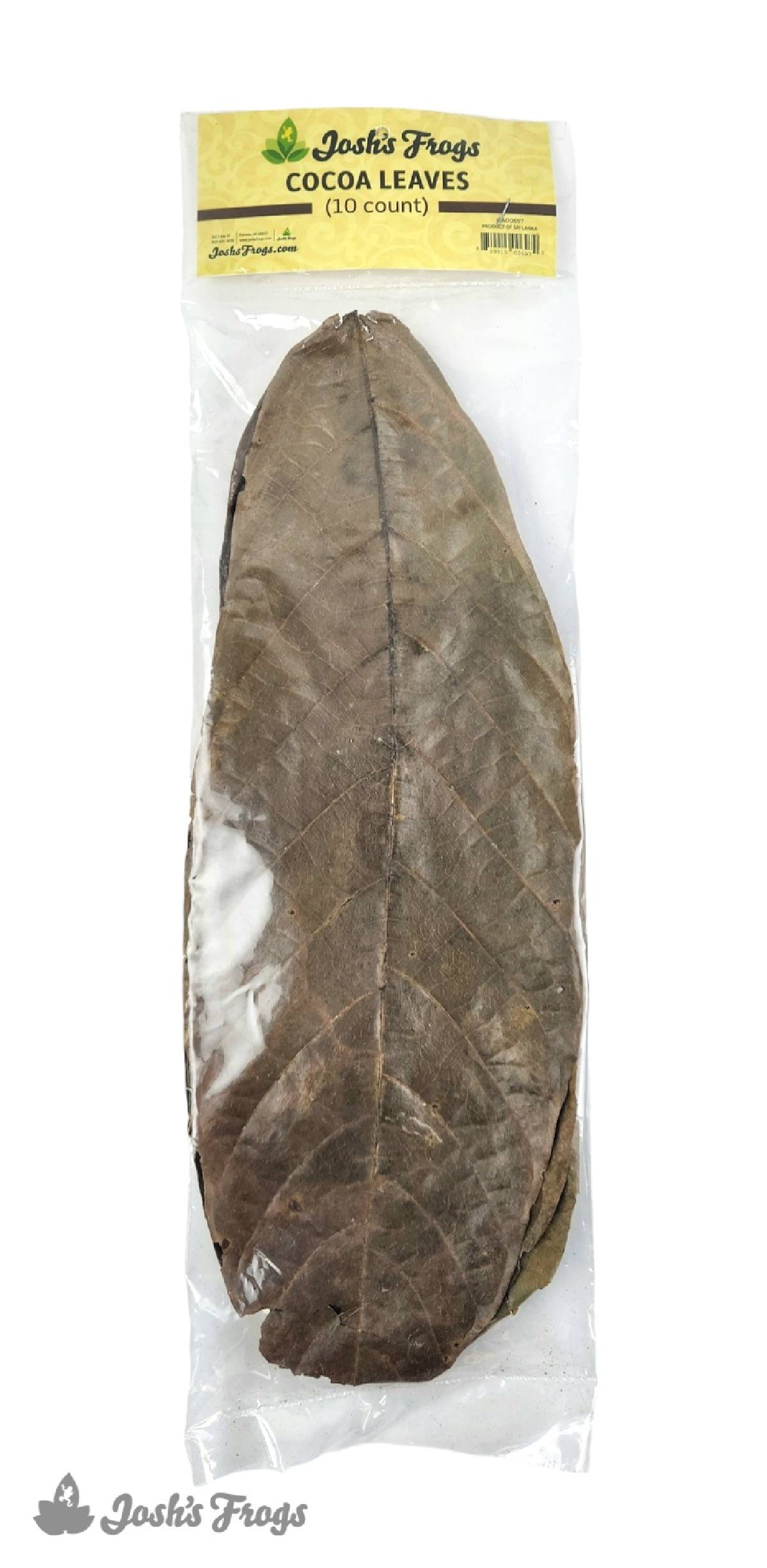Josh's Frogs Dried Cocoa Leaf Litter (10 leaves)