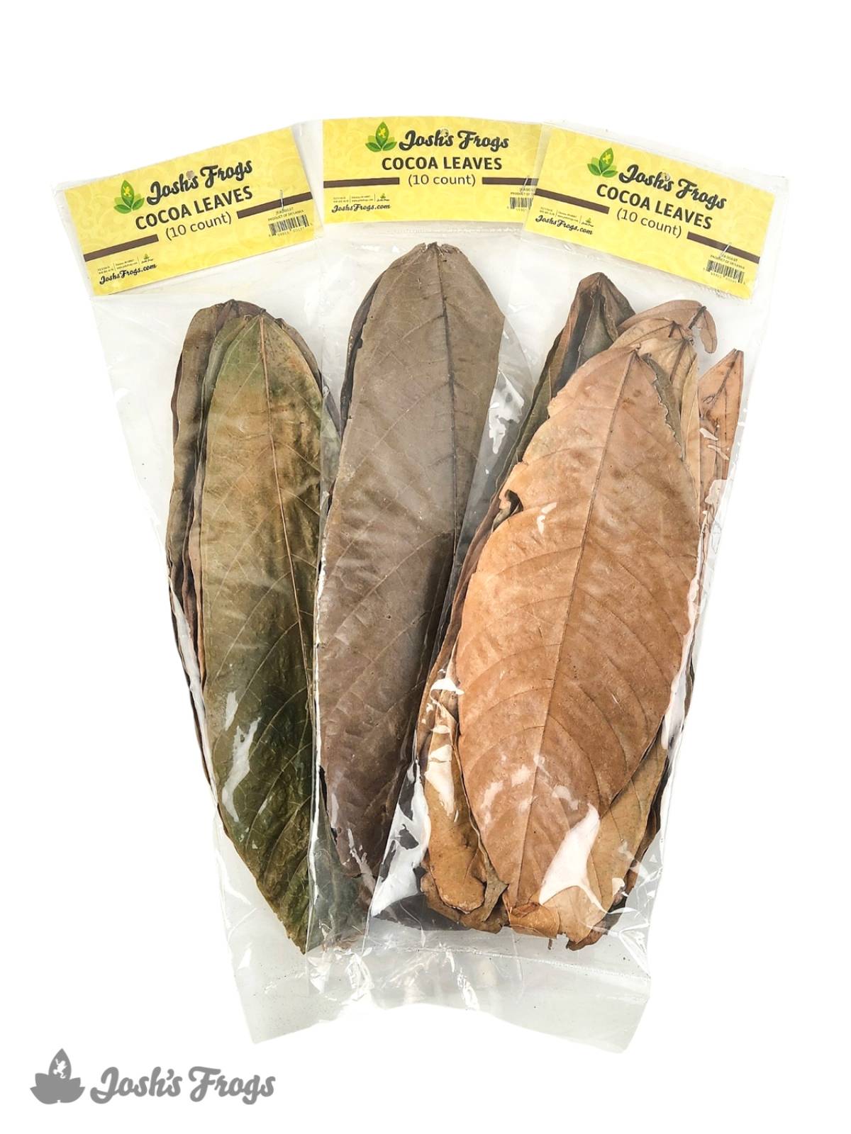 Josh's Frogs Dried Cocoa Leaf Litter (10 leaves)