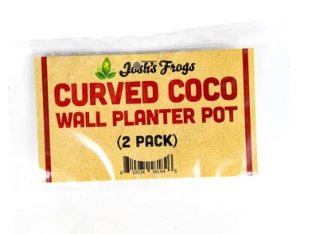 Josh's Frogs Curved Coco Wall Planter Pot (2 pack)