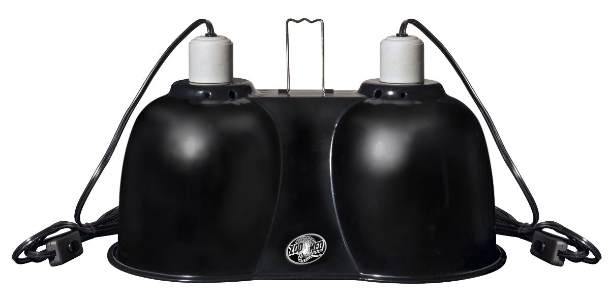 Zoo Med Combo Deep Dome Dual Lamp Fixture