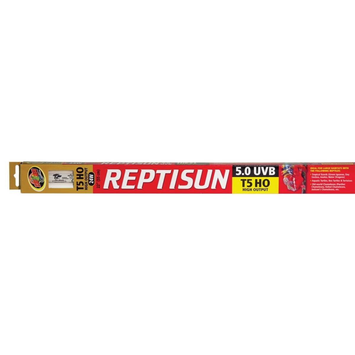 Zoo Med ReptiSun 5.0 UVB T5 HO - High Output Linear Lamp (22", 24 Watt)
