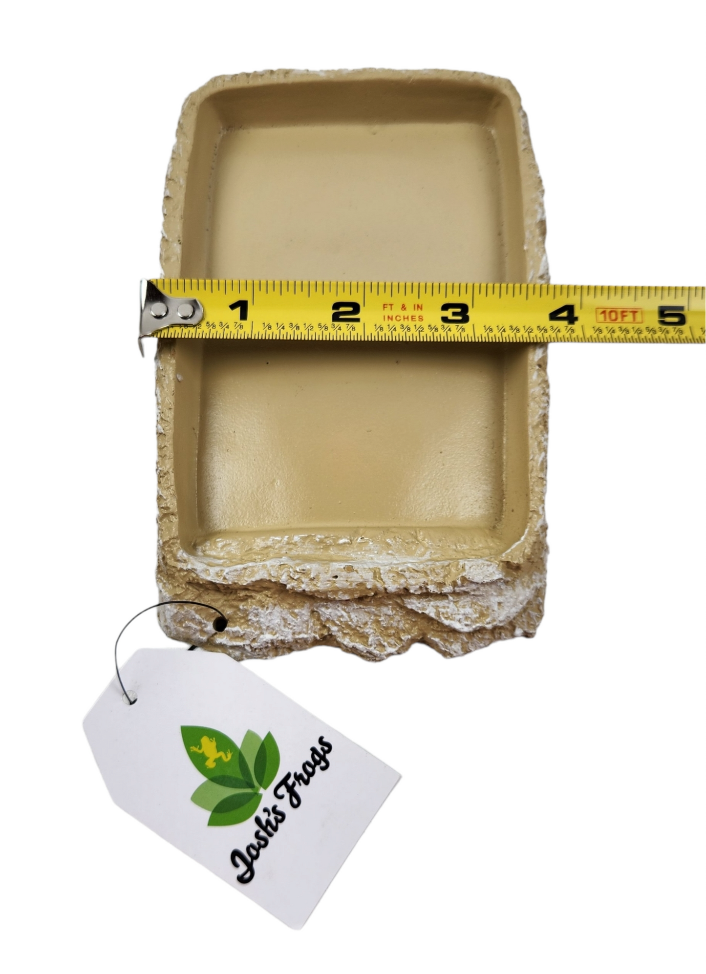 Josh's Frogs Stone Food Dish with Ramp (Medium)