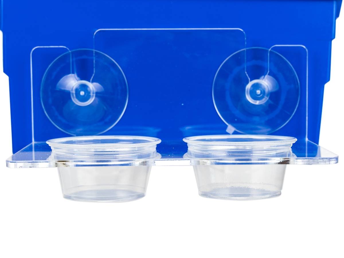 Josh's Frogs Acrylic Feeding Ledge (holds 2 - 2 oz cups)