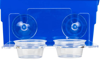 Josh's Frogs Acrylic Feeding Ledge (holds 2 - 2 oz cups)