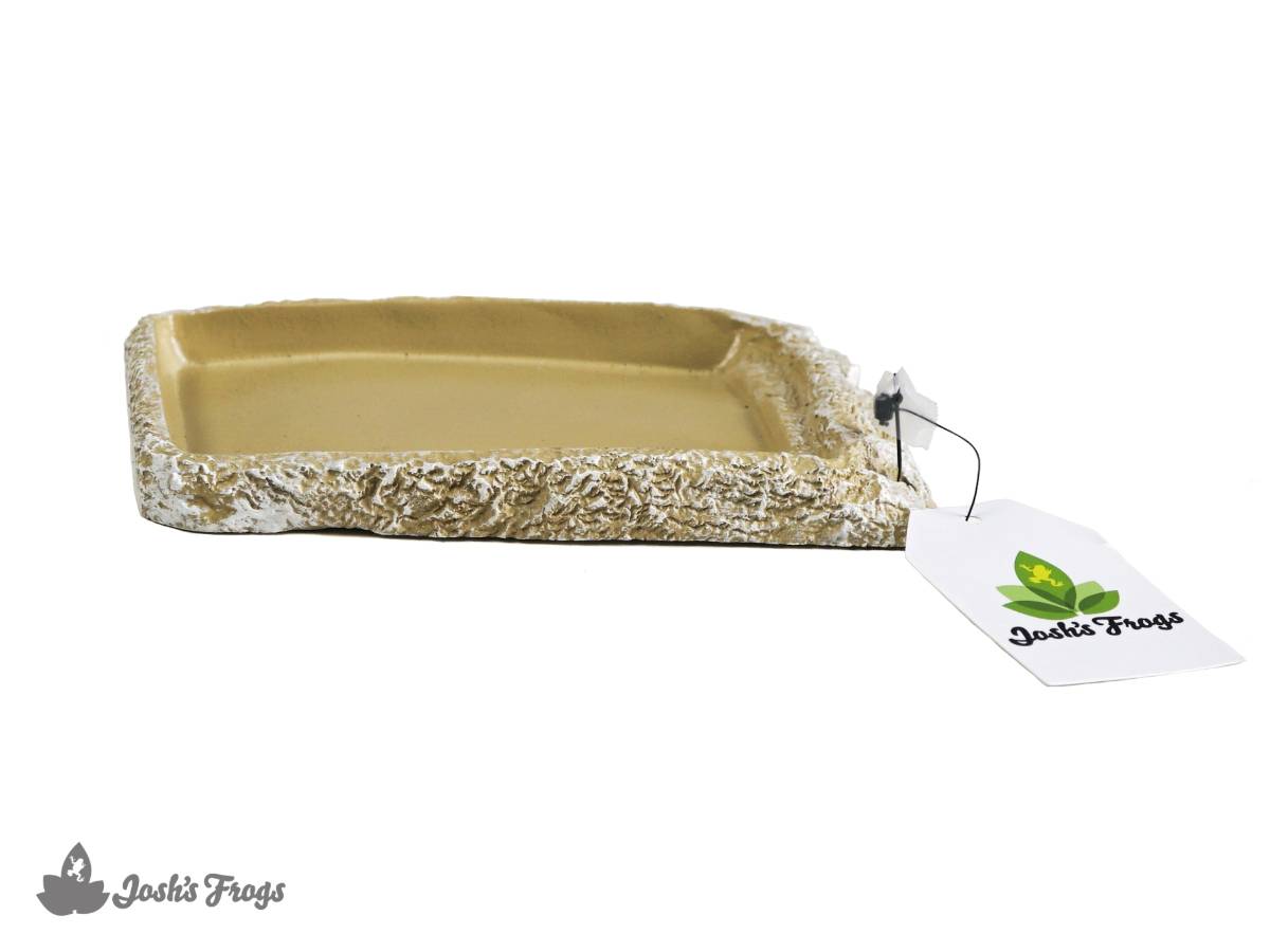 Josh's Frogs Stone Food Dish with Ramp (Medium)