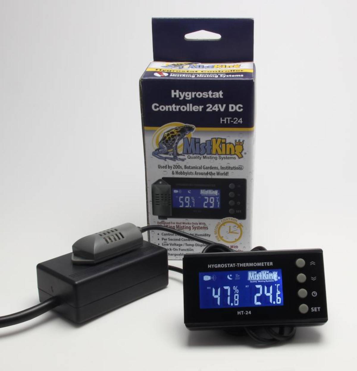 MistKing HYGROSTAT/Thermometer Controller 24V DC HT-24